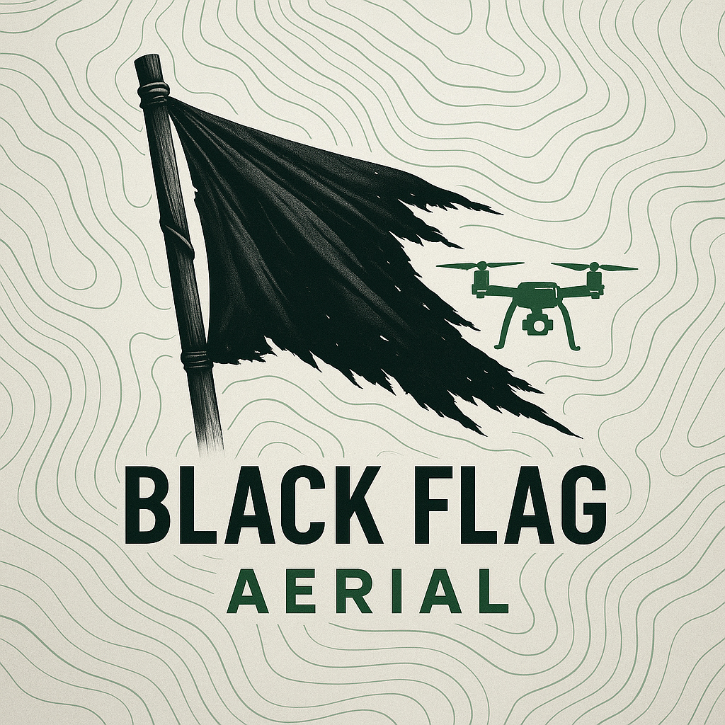 Black Flag Aerial Logo